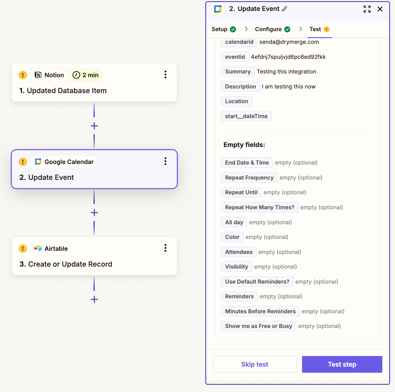 Zapier Interface